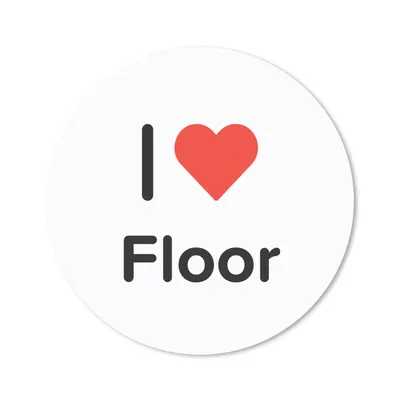 Produktbild von MuchoWow® Mauspad Mousepad Ich liebe - Boden - Mädchen 40x40 cm - Mousepads - Maus Mat - Pad - Mausunterlage - Schreibtisch Accessoires