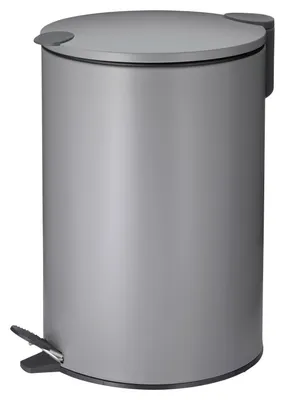 Produktbild von 12-liter-mülleimer aus mattem metall, 38 cm, hellgrau Kela line 10640