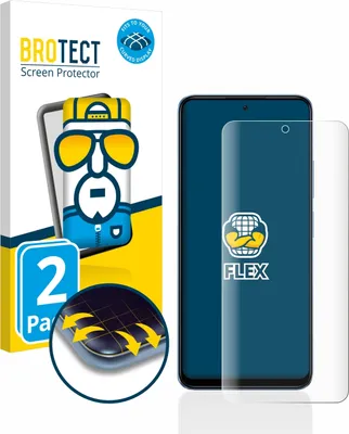 Produktbild von 2x BROTECT Fullscreen Schutzfolie für Xiaomi Redmi Note 12 Displayschutz Folie Fullcover Klar Transparent
