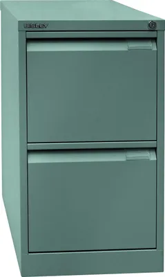 Produktbild von Bisley Hängeregistratur Schrank - 2 Schübe - Farbe: Silber