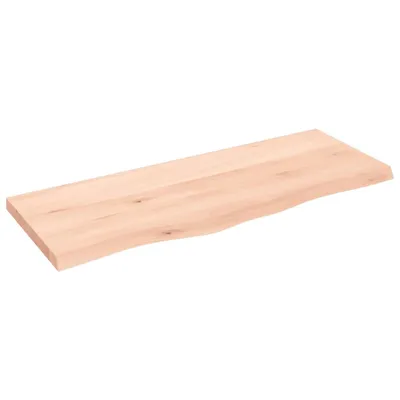 Produktbild von Tischplatte 100x40x(2-4) cm Massivholz Eiche Unbehandelt