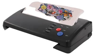 Obrázek produktu pro Stroj na přenos šablon pro tetování, přenosný design, vzory ve vysokém rozlišení, černý