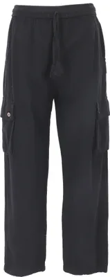 Produktbild von Yogahose, Goa Hose, Uni Used Look Freizeithose - Schwarz, Herren, Baumwolle, Größe: M