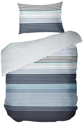 Productafbeelding van Ibenzoa® 2-delige beddengoedset – dekbedovertrek 135x200 cm en kussensloop 80x80 cm, 100% hoogwaardige katoen, huidvriendelijk, ademend, met rits