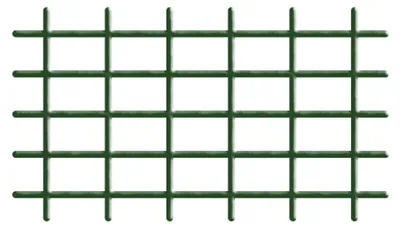 Productafbeelding van Tuinhek MEK6, 145x42,5 cm, 4/4,7 mm, PVC/staal, plantensteun, groen, tuinbouw