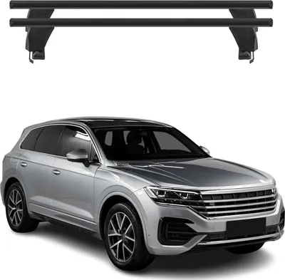 Zdjęcie produktu dla Bagażnik dachowy Menabo do VW Touareg III 2018-2025 aluminium czarny 2szt