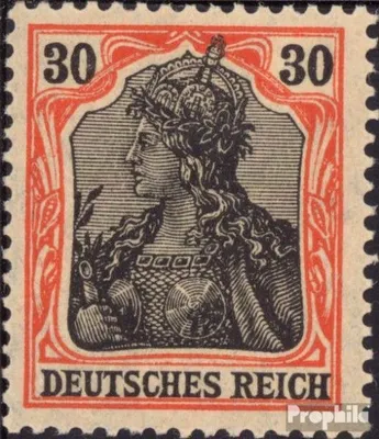 Produktbild von Briefmarken Deutsches Reich 1915 Mi 89II x , Kriegsdruck gestempelt Germania