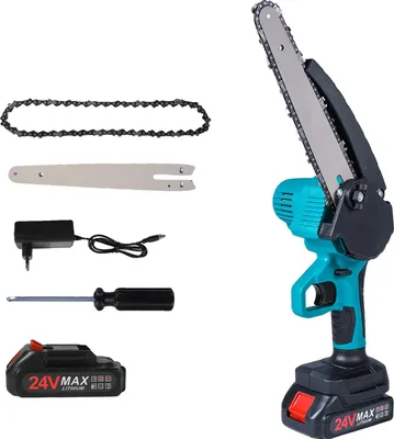 Obrázek produktu pro Akumulátorová elektrická pila, výkonný motor s měděným jádrem, lehká konstrukce, 2*baterie