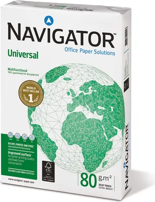 Produktbild von Navigator Kopierpapier 82470A80S DIN A4 80g hf ws 2.500 Bl./Pack.