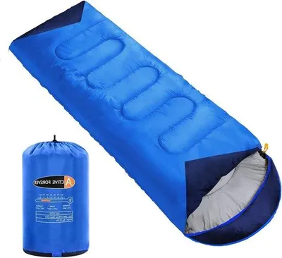 Produktbild von Famanu Schlafsack 3 Jahreszeiten - leichtgewicht für Kinder und Erwachsene - mit Kompressionssack für Wanderungen