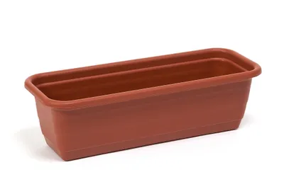 Obrázek produktu pro Plastový truhlík Natura 605x186 mm s podmiskou, terracota