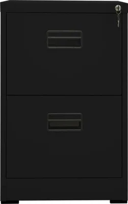 Produktbild von vidaXL Aktenschrank Schwarz 46x62x72,5 cm Stahl