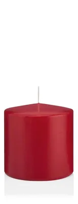 Produktbild von INNA-Glas Wachskerze Maeva, dunkelrot, 10cm, Ø 10cm, 79h - Germany - Stumpenkerze - Windlicht Kerze