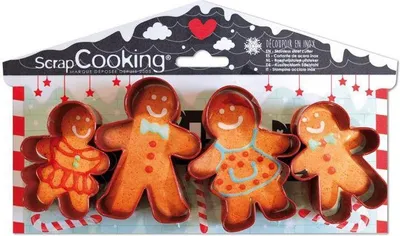 Produktbild von 4 Ausstechformen - Lebkuchen