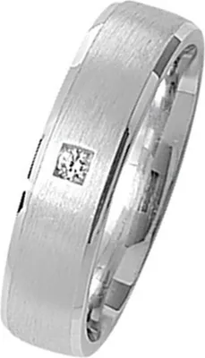 Produktbild von 925 Sterling Silber 5,5mm Soft Court Form Herren/Damen - Trauring/Ehering/Hochzeitsring mit Zirkonia, 59 (18.8); TRS29438RSR