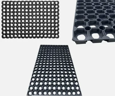 Produktbild von Türmatte Gummimatte Fußmatte Fußabtreter Schuhabtreter Schmutzfangmatte 40 x 60 x 2,2 cm