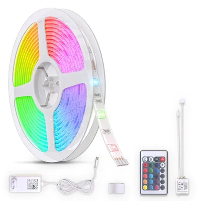 Image de B.K.Licht bande LED 3m silicone RVB télécommande autocollant changement couleur ruban lumineux éclairage décoratif chambre salon cuisine