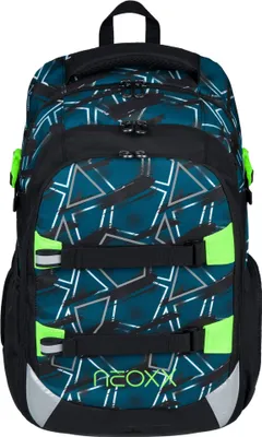 Produktbild von neoxx Schulrucksack mit Laptopfach Active Pro School Backpack Flash Yourself petrol