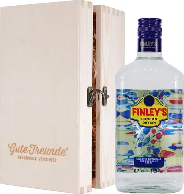 Produktbild von Finley's London Dry Gin mit Geschenk-HK
