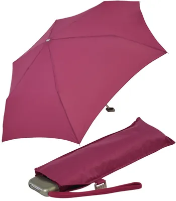 Produktbild von Doppler Damen Taschenschirm Carbonsteel Slim - Berry