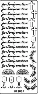 Produktbild von Kreativsticker 10x23cm Motiv 31 VE=5 Stück gold