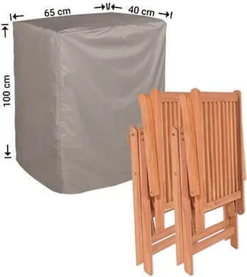 Produktbild von Raffles Covers Abdeckung 40 x 65 H:100 cm für Klappstühle order flache Grill | Atmungsaktiv | Wasserdicht | UV-beständig | Elastischer Kordelzug
