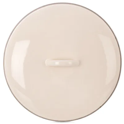 Immagine prodotto di Orion | Coperchio per pentola - Ø 30 cm - Resistente al forno - Acciaio smaltato - Coperchio smaltato panna