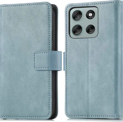 Zdjęcie produktu dla imoshion Luxe Bookcase dla Motorola Moto G86 Power - jasnoniebieski