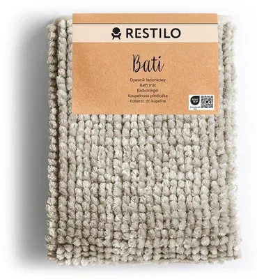 Produktbild von Antislip-Badmat Bati Beige 60 x 90 cm
