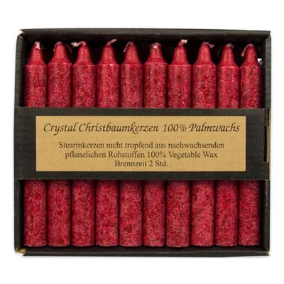 Image de Bougie de Noël Crystal - rouge foncé 20pcs