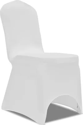 Produktbild von vidaXL 6 x Stuhlhusse Stretchhusse weiß