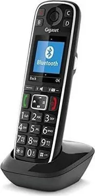 Image de Téléphone sans fil Gigaset E720HX, Noir, 200 entrées, SMS, Compatible Bluetooth 4.2 HSP et HFP, Compatible DECT-CAT-iq