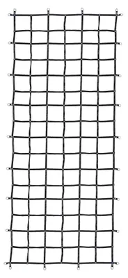 Produktbild von Ladungssicherungsnetz für Kleintransporter | 25 mm Gurtband | schwarz | mit D-Ringen (4,00 x 2,45 m)