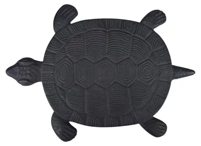 Image de Pas japonais tortue - L 23 x l 32,2 x H 1,8 cm - Noir