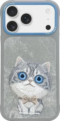 Produktbild von NIMMY case BIG EYED PET 2.0 Cat passend für IPHONE 17 Pro Max gray