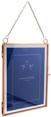 Zdjęcie produktu dla Metalowa ramka na zdjęcia Henzo Vintage na 2 zdjęcia o wymiarach 13 x 18 cm, kolor różowego złota