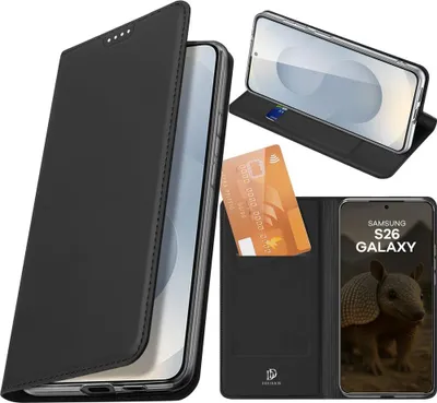 Produktbild von Handyhülle mit Klappe für Galaxy S26, Dux Ducis Skin Pro, Schwarz