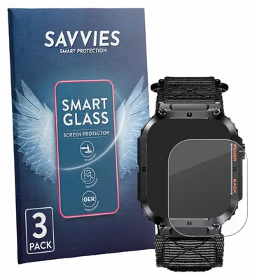 Produktbild von 3x Savvies Schutzglas Folie für Megalith K57PRO 9H Panzer Schutzfolie Glas Displayschutz klar transparent