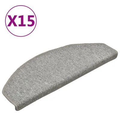 Zdjęcie produktu dla vidaXL Podkładki pod nogi 15 szt. 65x24x4 cm jasnoszare półokrągłe duże
