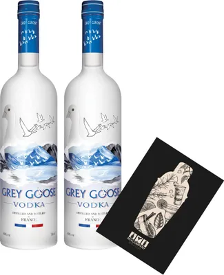Produktbild von Grey Goose 2er Set Vodka 2x 0,7l (40% Vol) Distilled in France- [Enthält Sulfite]