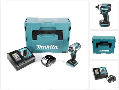 Obrázek produktu pro Akumulátorový rázový utahovák Makita DTD 154 RM1J 18V 1/4" 175Nm bezkartáčový + 1x akumulátor 4,0Ah + nabíječka + Makpac