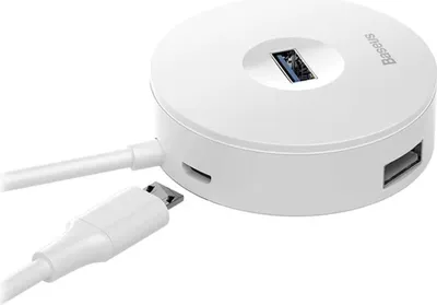 Produktbild von Baseus 6953156284241, USB 2.0, USB 2.0, 5120 Mbit/s, Weiß, 0,25 m