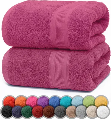 Produktbild von Duschtuch 500gsm Pink 70 X 140 CM (2er Pack)