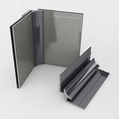 Produktbild von 300cm Inneneckprofil für Aluverbundplatte Anthrazit RAL7016