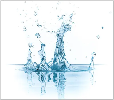 Produktbild von Spritzschutz Herdabdeckplatte Schneidebrett aus Glas Wassersplash 1-Teilig (60x52cm)