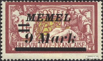 Produktbild von Briefmarken Memelgebiet 1922 Mi 93 gestempelt Aushilfsausgabe