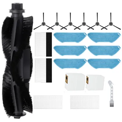 Produktbild von Ersatzteilset Roboterstaubsauger Lefant M2 Serie, 1 Bürste, 6 Seitenbürsten, 2 Filter, 6 Wischtücher, 2 Staubbeutel