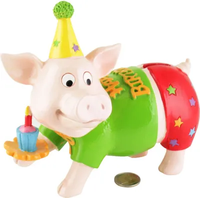 Produktbild von Gift-Company Geburtstags-Spar-Schweini HAPPY BIRTHDAY ca 18 cm H