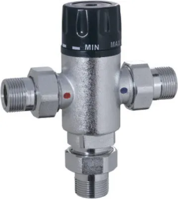 Produktbild von AQUA HEATING Thermostatisches Dreiweg-Mischventil 1 Zoll 3-Wege-Mischer