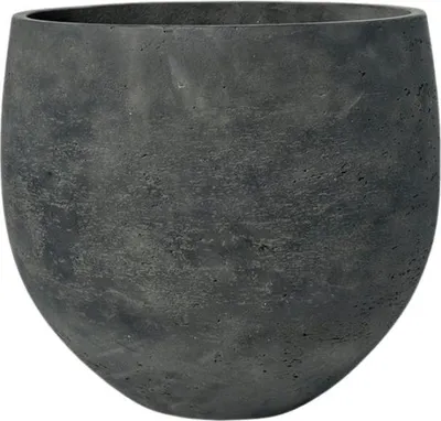 Produktbild von Pflanzgefäß Orb Black Washed - D32xH28cm - Moderner Blumentopf in schwarzer